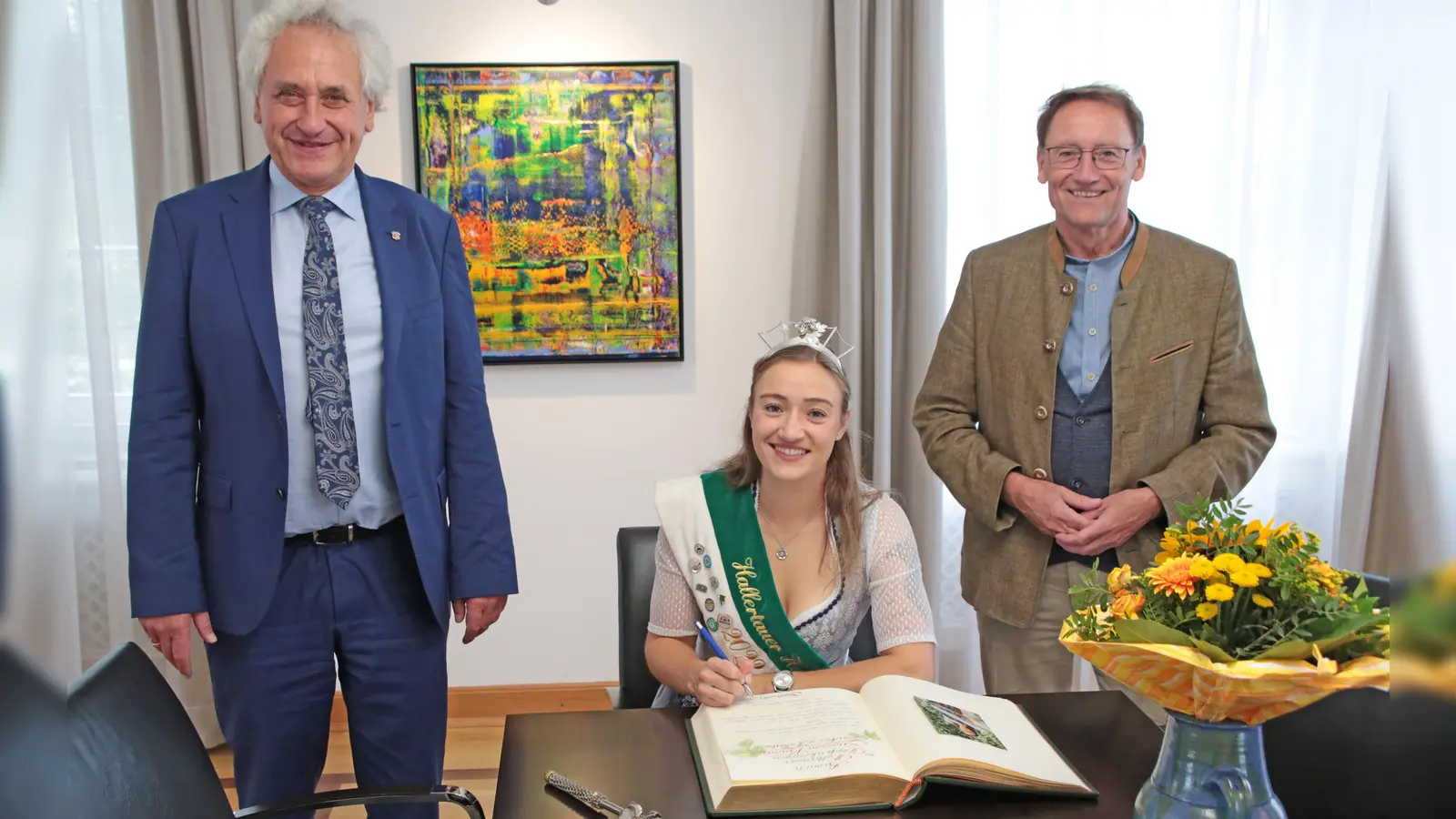 Hopfenkönigin Susanne Kaindl kommt aus dem Landkreis Freising. (Foto: LRA)