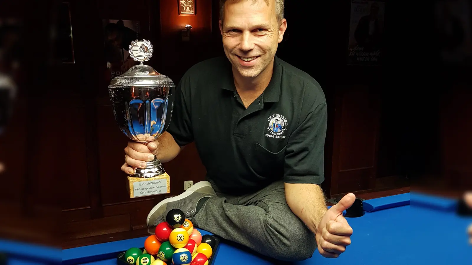 Oftmaliger Vereinsmeister und Billard-Fan Thomas Deuter. (F: PBC Markt Schwaben)