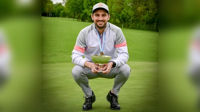 Strahlender Sieger "dahoam": Severin Kolmeder vom GLC Holledau e.V. (Foto: Hennecke)