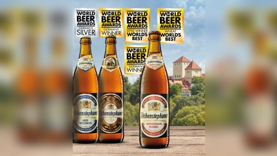 Das Hefeweißbier Dunkel trägt nun offiziell den Titel als bestes Weißbier der Welt. (Foto: Weihenstephan)