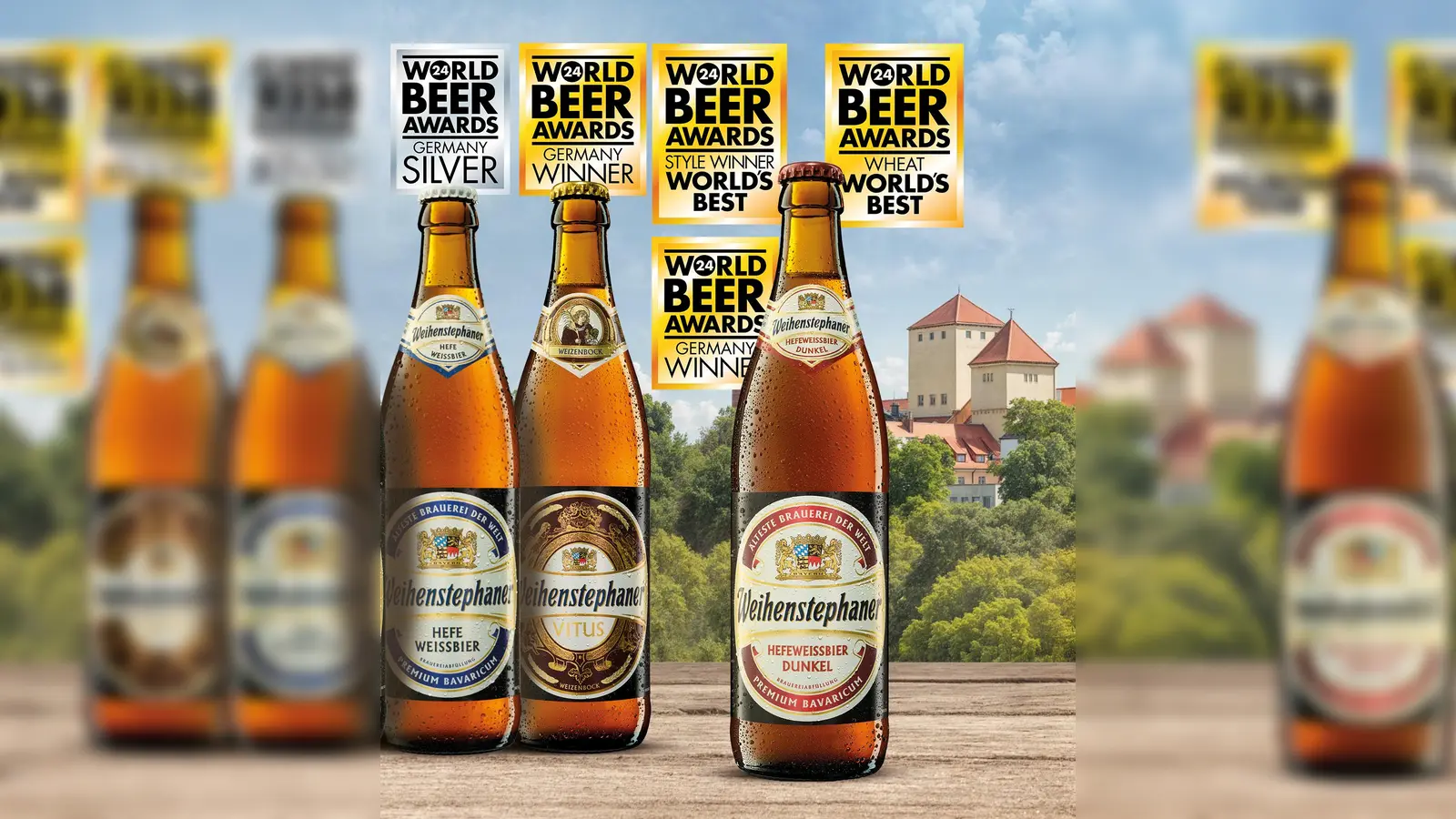 Das Hefeweißbier Dunkel trägt nun offiziell den Titel als bestes Weißbier der Welt. (Foto: Weihenstephan)