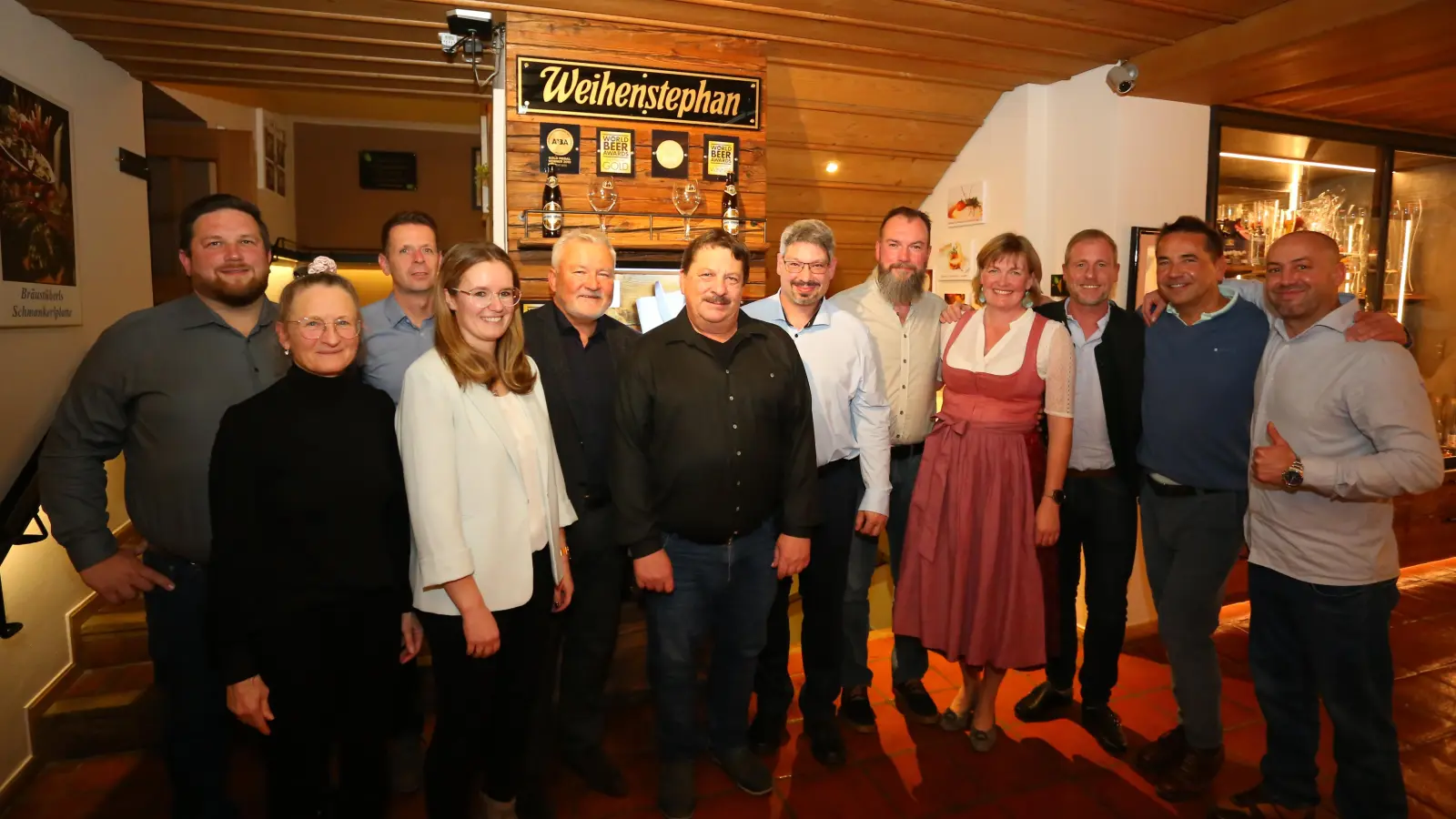 Die Geehrten freuten sich sehr über die Anerkennung. (Foto: Brauerei Weihenstephan)