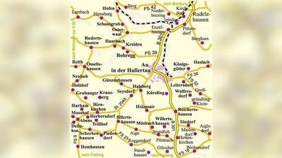 Günzenhausen liegt zwischen Kranzberg und Au. (Foto: Gemeinde Au)