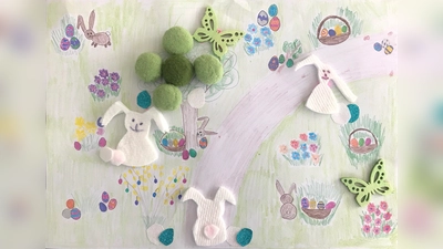 Ganz zart hat sich Johanna dem Osterthema genähert! (Foto: Johanna H.)