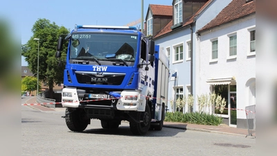 Rund 20 THW-Einsatzkräfte sorgten bei nahezu 30 Grad für die Sicherheit von rund 1.000 Sportlern. (Foto: THW)