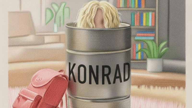 Ein Kinderklassiker von Christine Nöstlinger. Konrad - oder Das Kind aus der Konservenbüchse: (Foto: Theater Markt Schwaben)