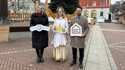 Antonia Hirner (Stadtmarketing Stadt Erding), Hannah Pretzl und Leopold Gruber (ARDEO e. V.) (Foto: nsc)