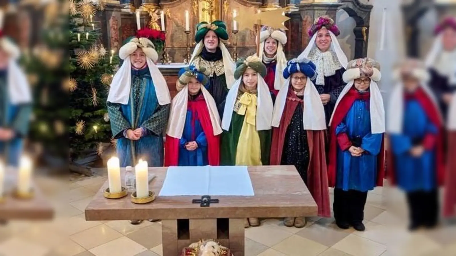 Fleißig gesammelt haben die Sternsingerinnen und Sternsinger in Landsham. (Foto: Andrea Schuler)