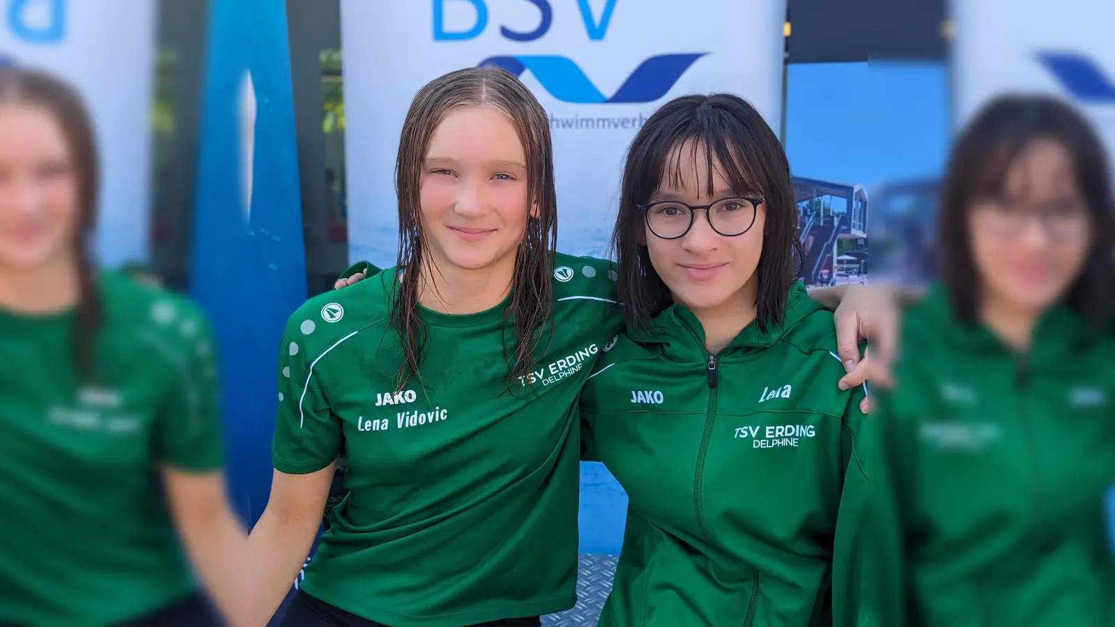 Setzten nach den Kreis- und Oberbayerischen Meisterschaften bei den Bayerischen Meisterschaften in Ingolstadt noch eins drauf: Lena Vidovic (links) und Lena Leeb. (Foto: Verein)