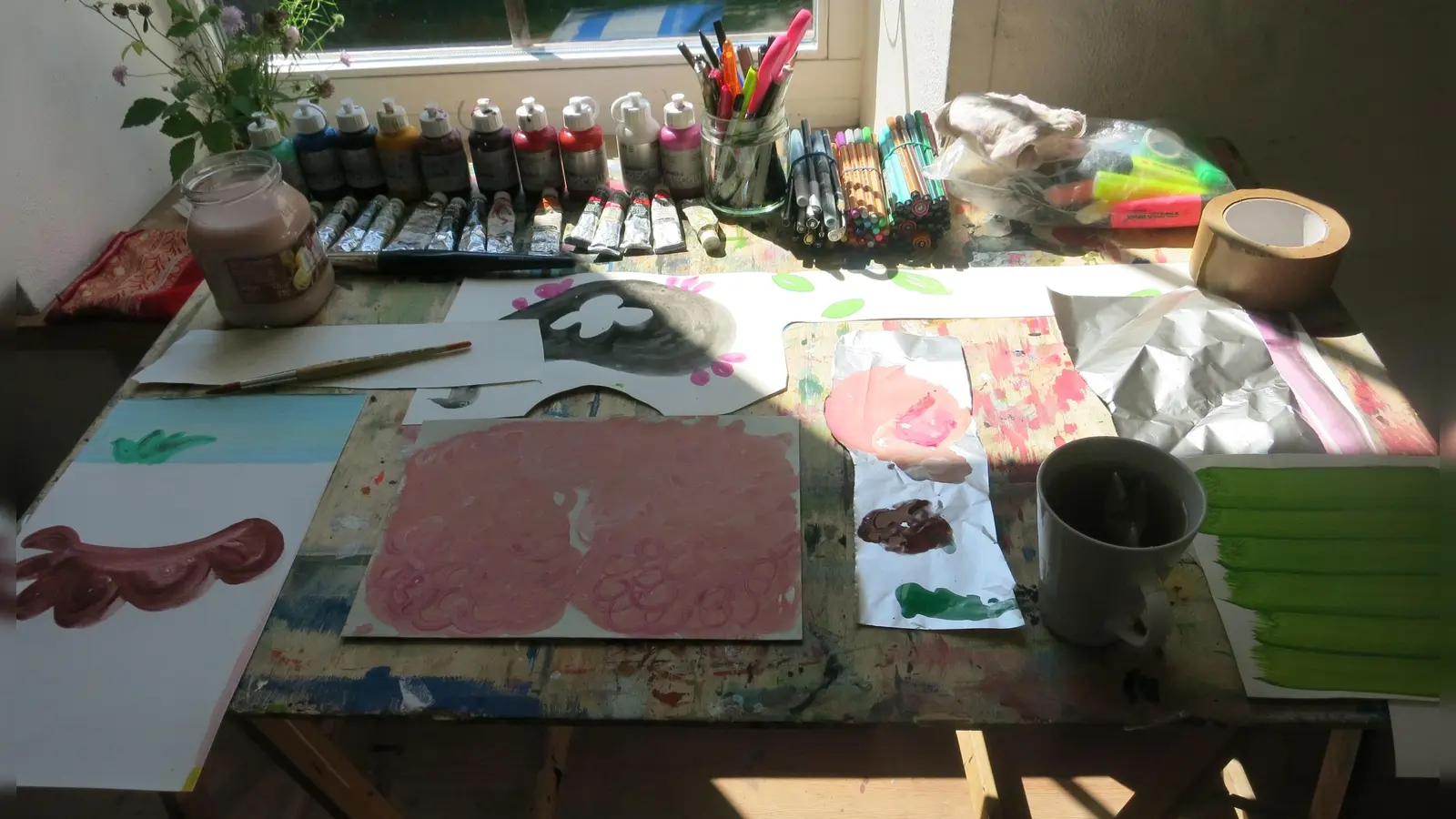 Materialien in Hüll' und Füll', womit man sich verwirklichen kann (Foto: atelierprojekt)