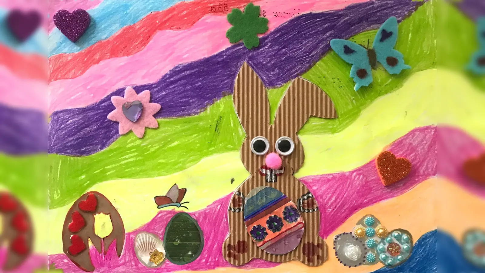 Ein echtes Prachtwerk ist das Osterhasenbild der kleinen Amina, eine wahre Augendweide! (Foto: Amina V.)