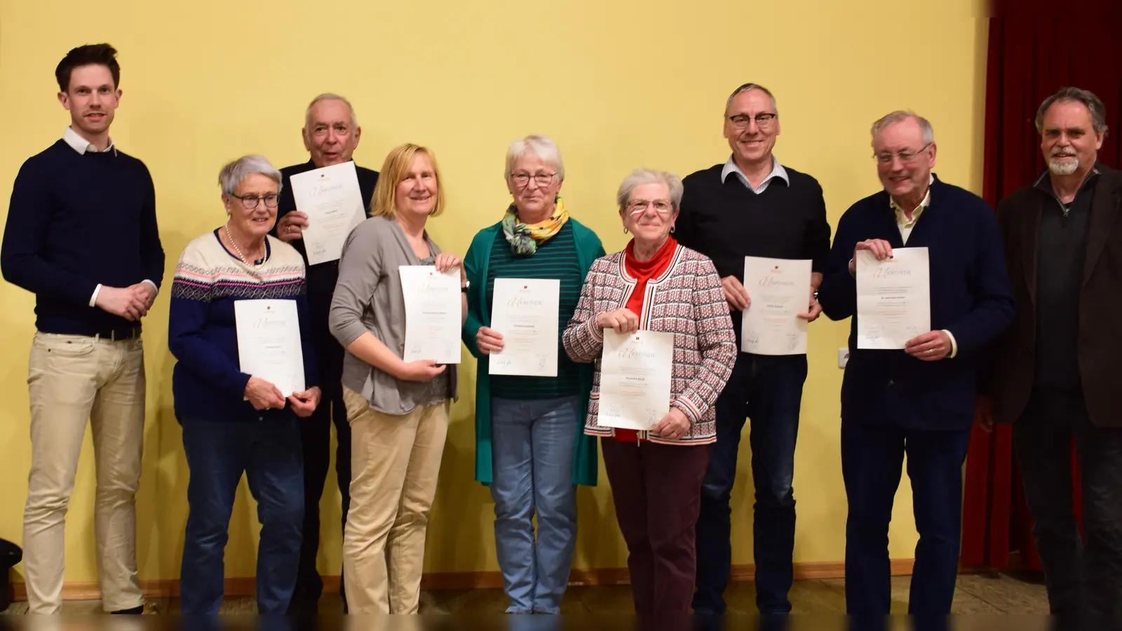 Die für 40-jährige Mitgliedschaft geehrten Mitglieder. (Foto: Kolping)