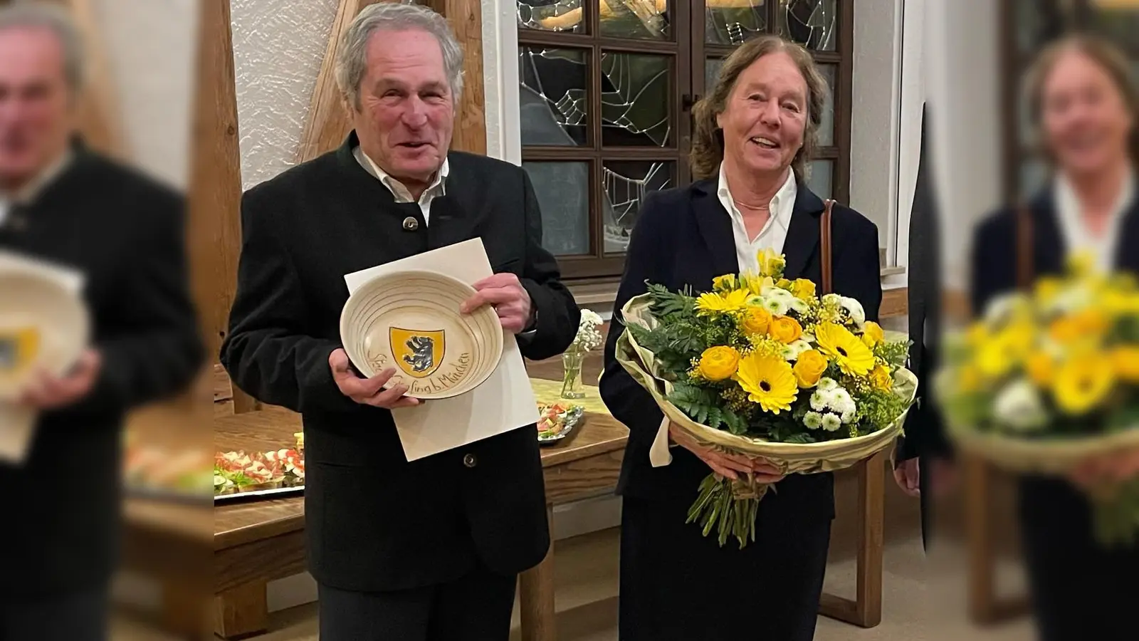 Wurden von der Gemeinde für ihr Engagement geehrt: Friedhelm und Jutta Haenisch. (Foto: Florian Wieser)