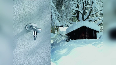 Wird die Außenarmatur geschlossen, öffnet sich das innenliegende Belüftungsventil und entleert die gesamte Armatur automatisch.  (Foto: Schell/akz-o)