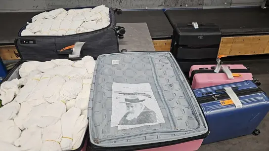 Kofferweise Khat führte eine israelische Familie unlängst am Flughafen München mit sich. (Foto: Zoll)