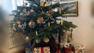 Christbaum mit historischem Schmuck aus dem Nachlass der Familie Stahl. (Foto: Heike Kronseder)