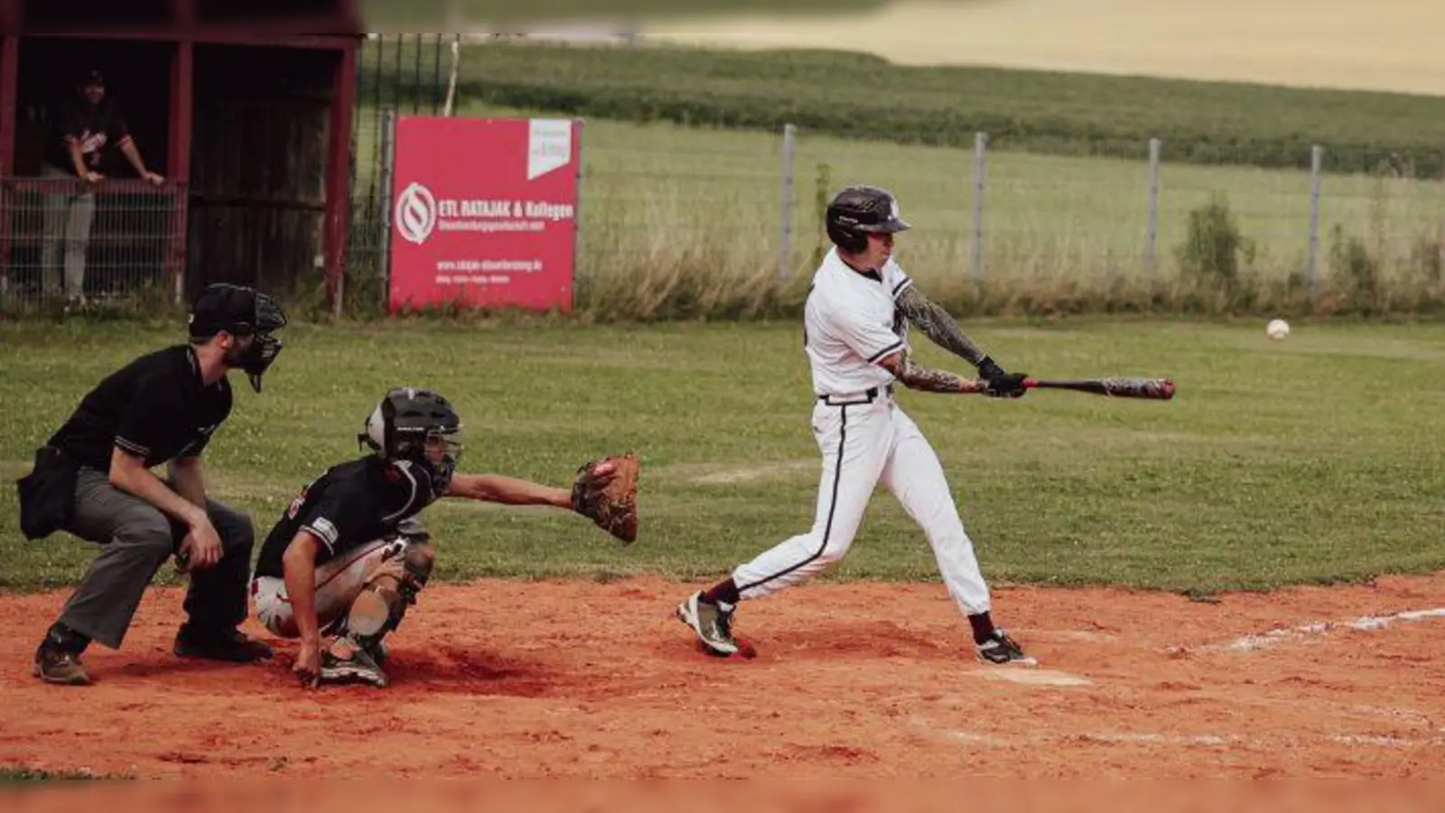 Moritz Settles beim Schlagen.  (Foto: Erding Mallards)