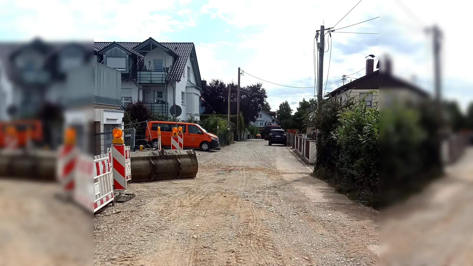 Die Baumaßnahme im Graf-Ulrich-Weg gehen voran. (Foto: Markt Markt Schwaben)