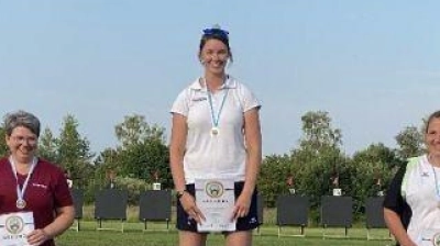 Nici Koblet gewann mit Deutschem Rekord. (Foto: TSV Jahn Freising Abt. Bogensport)