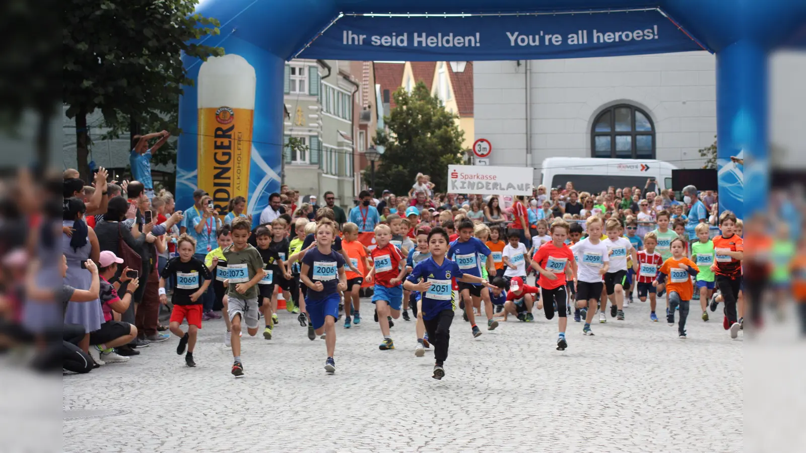 Die Kids waren auch heuer mit Feuereifer dabei. (Foto: Martin Schönfelder/Trisport Erding)
