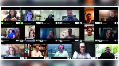 Der neue Elternbeirat der Grund- und Mittelschule in seiner konstituierenden Sitzung.  (Foto: privat)