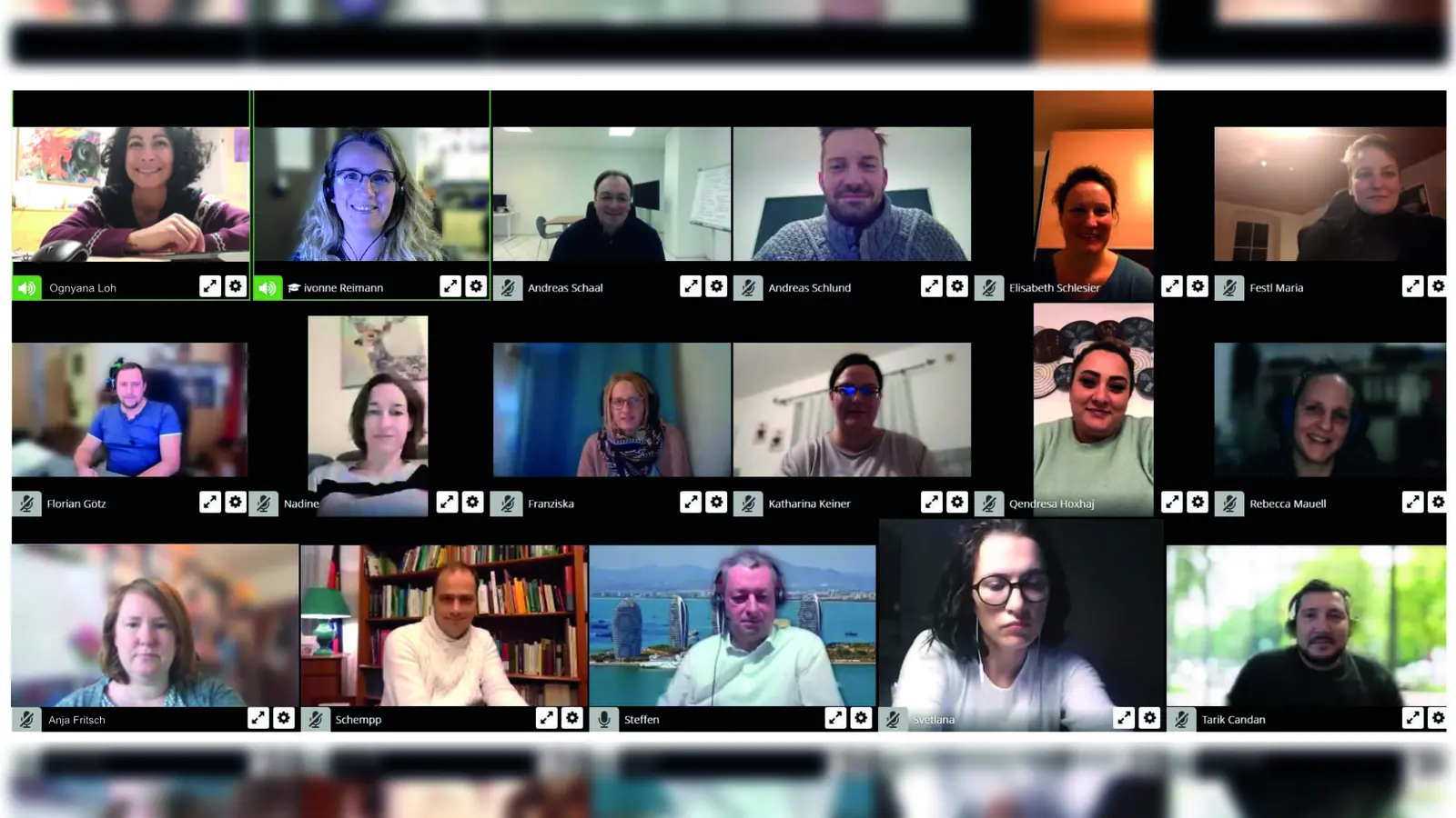 Der neue Elternbeirat der Grund- und Mittelschule in seiner konstituierenden Sitzung.  (Foto: privat)