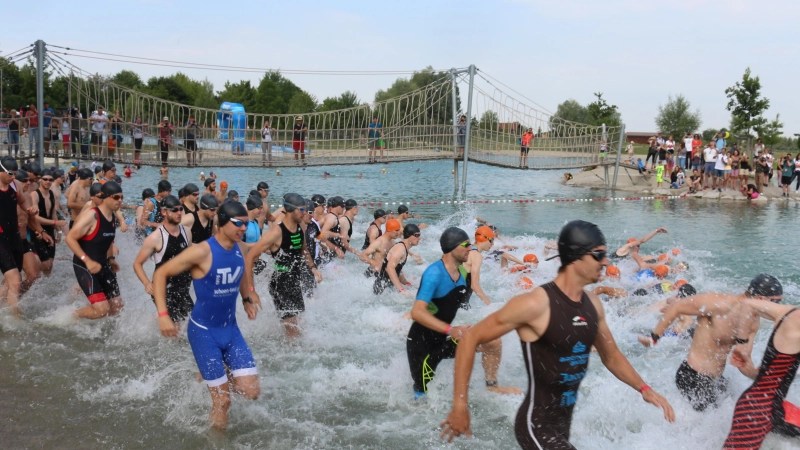 Der Stadttriathlon Erding lockt Sportler aus ganz Bayern und Deutschland an. (Foto: Claudia Kruppa)