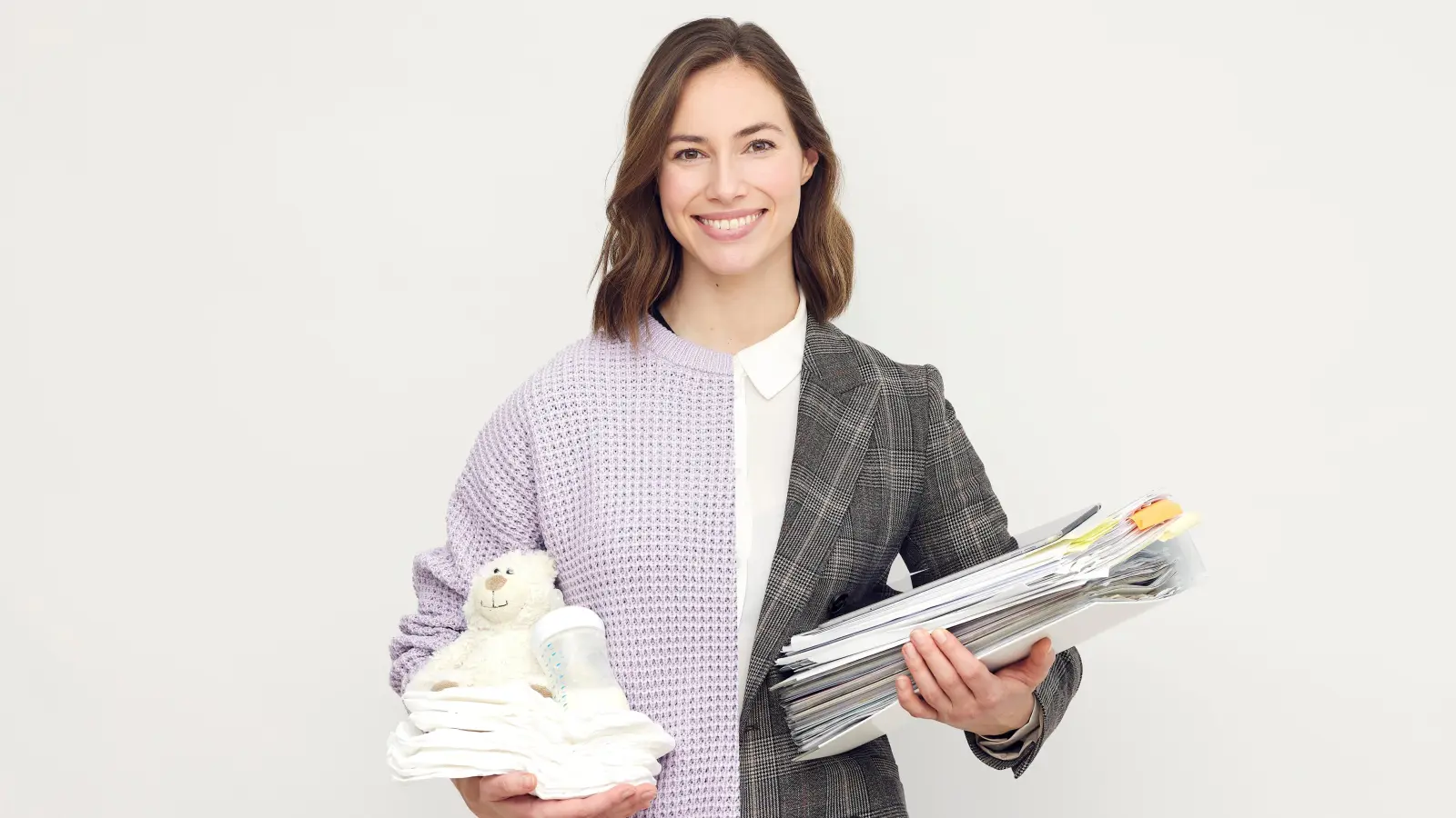 Für Frauen ist der Arbeitsalltag mit Kind oft eine Herausforderung. (Foto: ARGE)