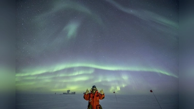 Der Astrophysiker Robert Schwarz berichtet über seine Erfahrungen in der Antarktis.  (Foto: R. Schwarz)