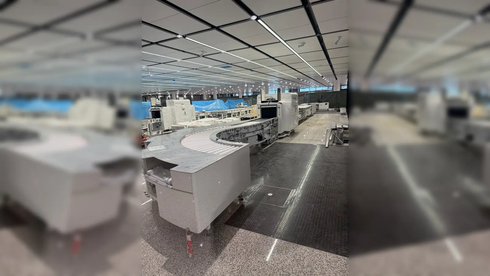 Die neuen Sicherheitskontrollen sind mit hochmoderner Technik ausgestattet.  (Foto: mic)