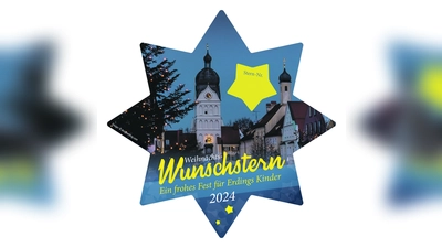 Der Wunschstern aus dem letzten Jahr hat zahlreiche Kinderaugen zum Leuchten gebracht. (Foto: Stadt Erding)