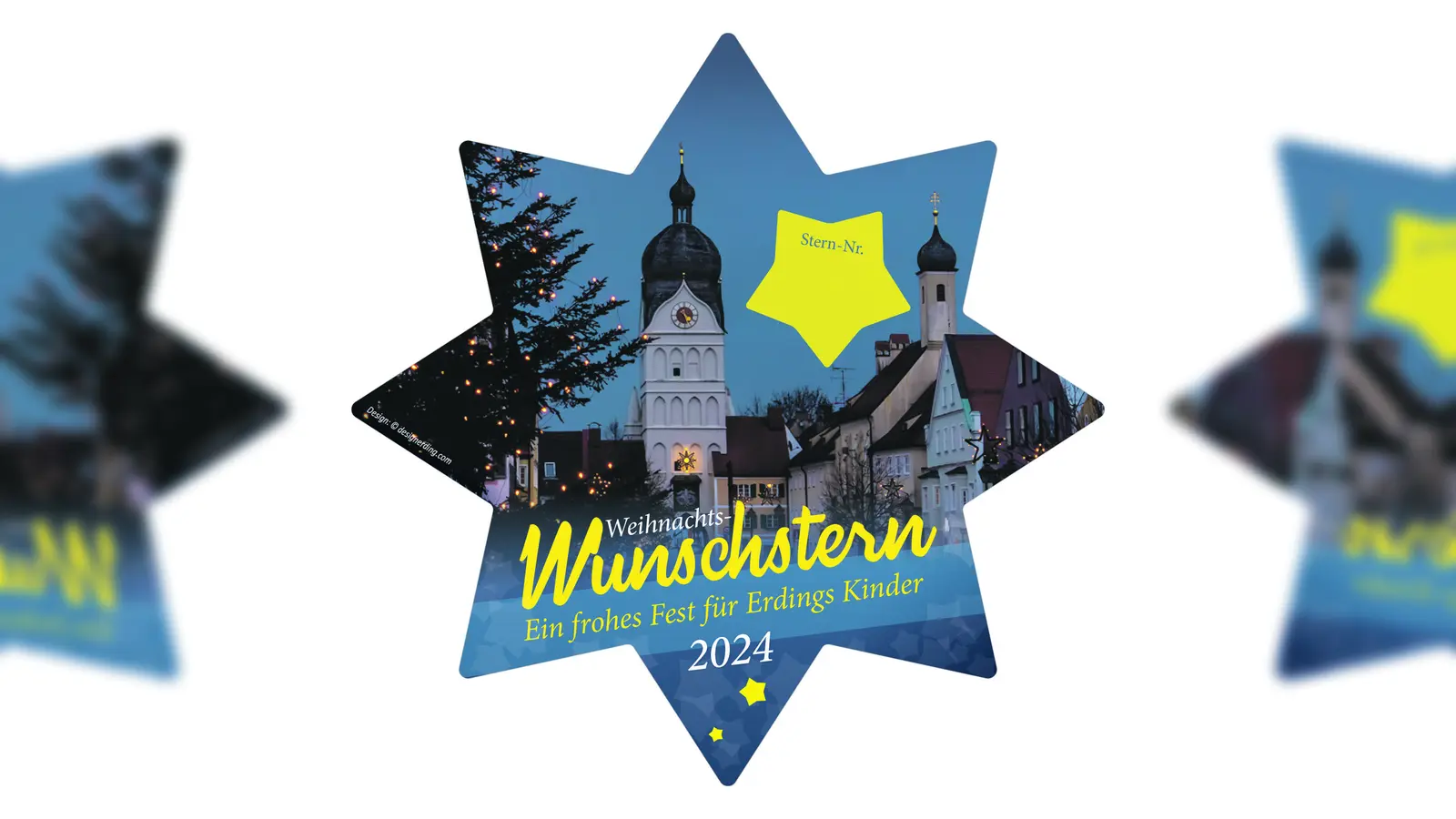 Der Wunschstern aus dem letzten Jahr hat zahlreiche Kinderaugen zum Leuchten gebracht. (Foto: Stadt Erding)