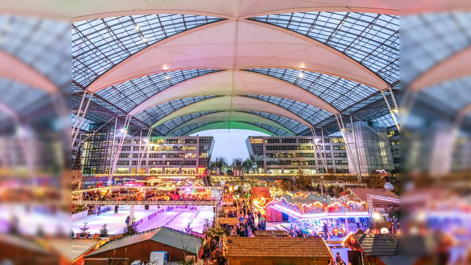 Ab dem 15. November erstrahlt der Flughafen wieder in weihnachtlichem Glanz. (Foto: A. Schebsta)