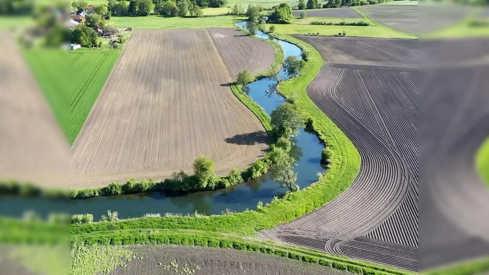 Die Sempt schlängelt sich durchs Wörther Moos. (Foto: bro)