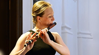 Eine Flötistin der Sonderklasse: Dr. phil. Stefanie Pritzlaff. (Foto: R. Lex)
