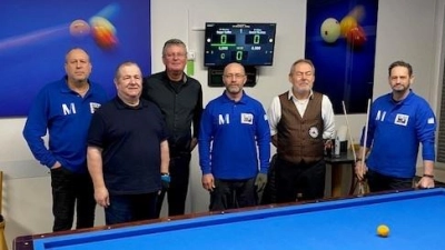 Für den SV Vötting aktiv: Manfred Reinert, Manfred Strobl, Thomas Gerstl (2., 3. und 5. v. li.) (Foto: SV Vötting)