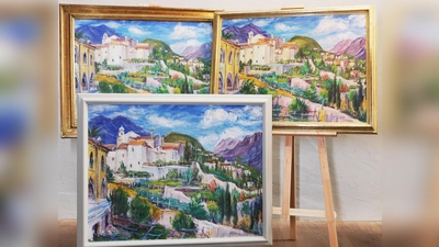 Von „Ravello” existieren drei Gemälde. Jetzt sind sie zusammen im Museum Erding zu sehen. (Foto: Museum Erding)