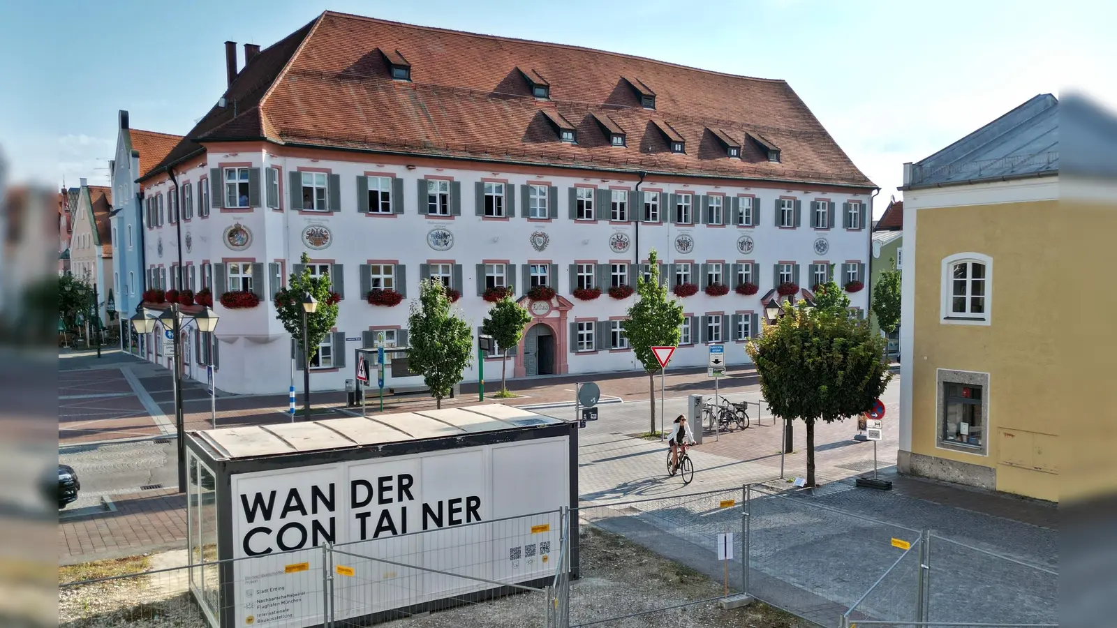 Tolle Veranstaltungen bietet der Wandercontainer, der aktuell in der Innenstadt steht. (Foto: Stadt Erding)