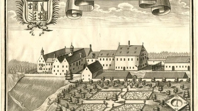 Hofkupferstecher Michael Wening (1645 - 1718 ): das „Schloß Zinnenberg“ um 1705. (Foto: Gemeinfrei)