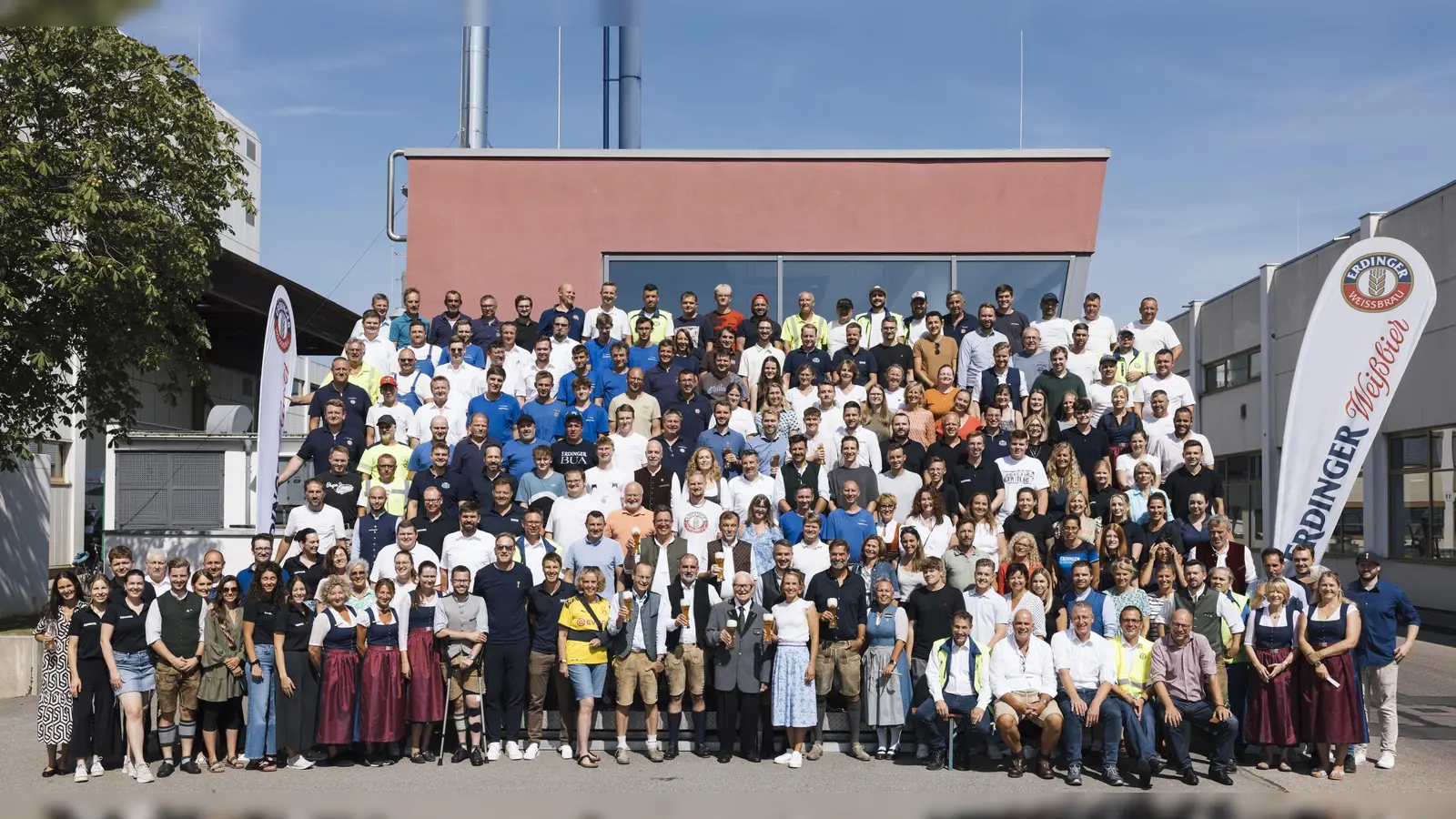 Als persönliche Erinnerung an das Kennenlernen mit Jürgen Klopp und Magdalena Neuner wurde ein gemeinsames Gruppenfoto gemacht. (Foto: Dirk Bruniecki)