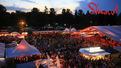 Besonders in den Abendstunden kann man die ganz besondere „Sinnflut-Atmosphäre” spüren. (Foto: Sinnflut Kultur GmbH)