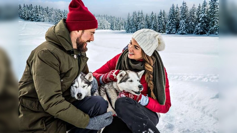 Zum Valentinstag beschenkt man gern den Partner - zum Beispiel mit einer Husky-Schlittenfahrt. (Foto: djd/mydays.de)