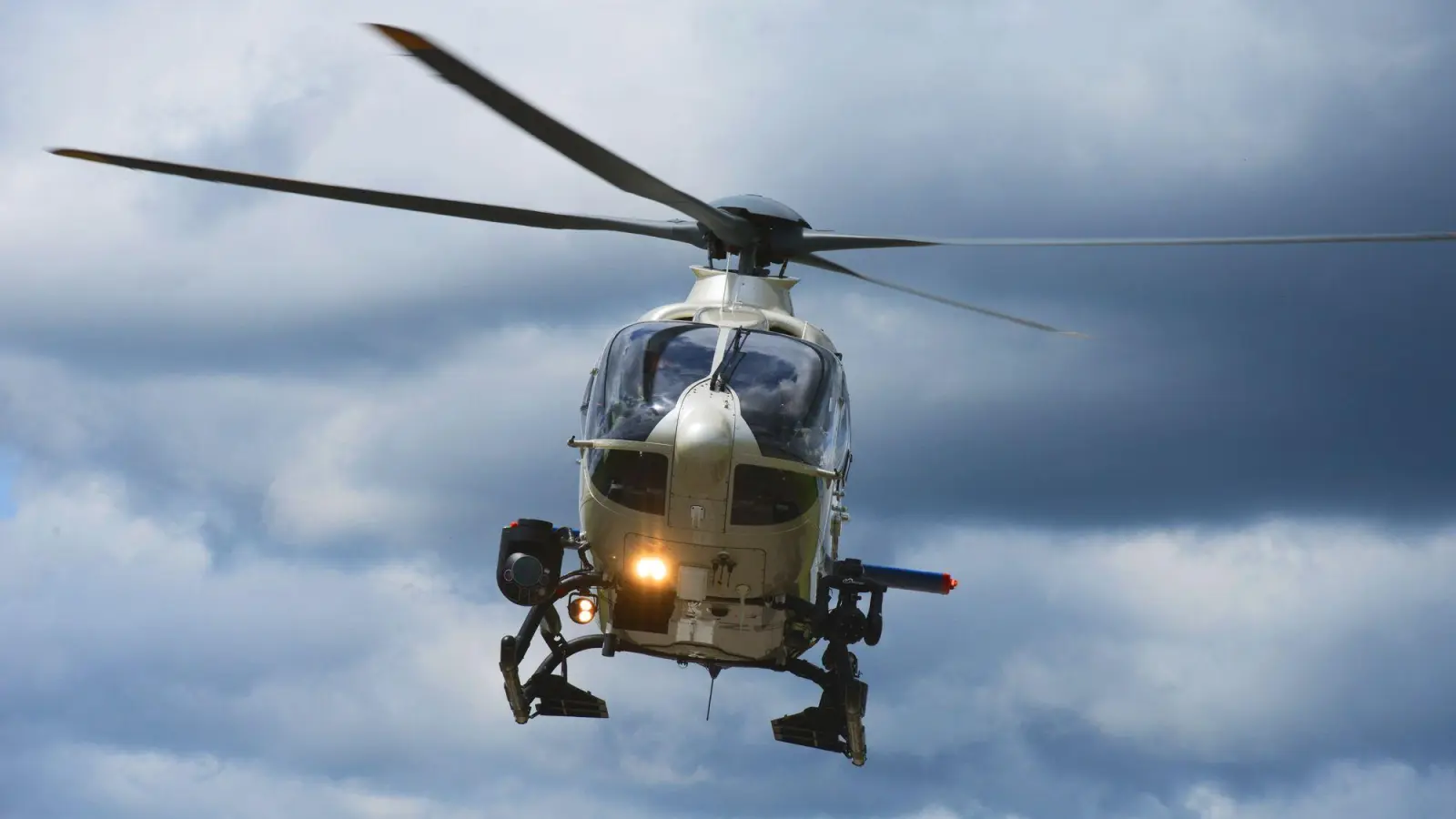 Großeinsatz in Altenerding - auch mit Beteiligung eines Polizeihubschraubers. (Foto: Bayerische Polizei)