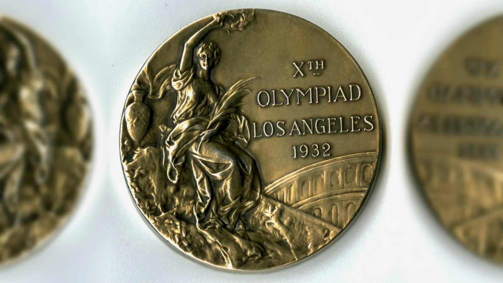 Rudi Ismayrs Goldmedaille von Olympia 1932 in Los Angeles. (Foto: Stadt Freising)