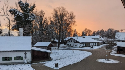 Über den Winter kehrt Ruhe ein auf dem Gelände des Bauernhausmuseums Erding. (Foto: LRA)