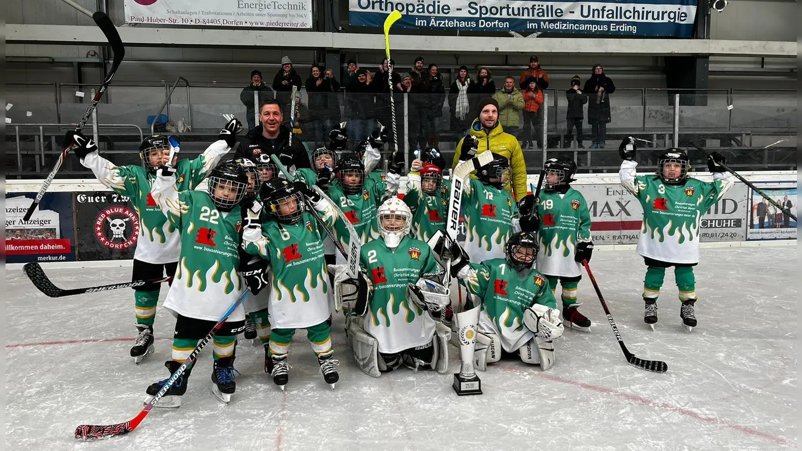 Die siegreiche U9 des EV Moosburg (Foto: EV Moosburg)