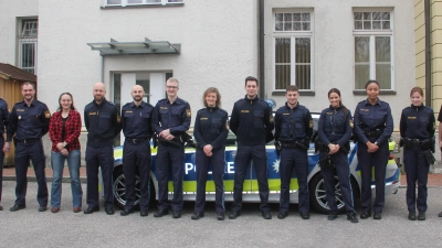 Freisings Polizeidienststelle bekam zehn neue Gesichter hinzu. (Foto: Polizei Freising)