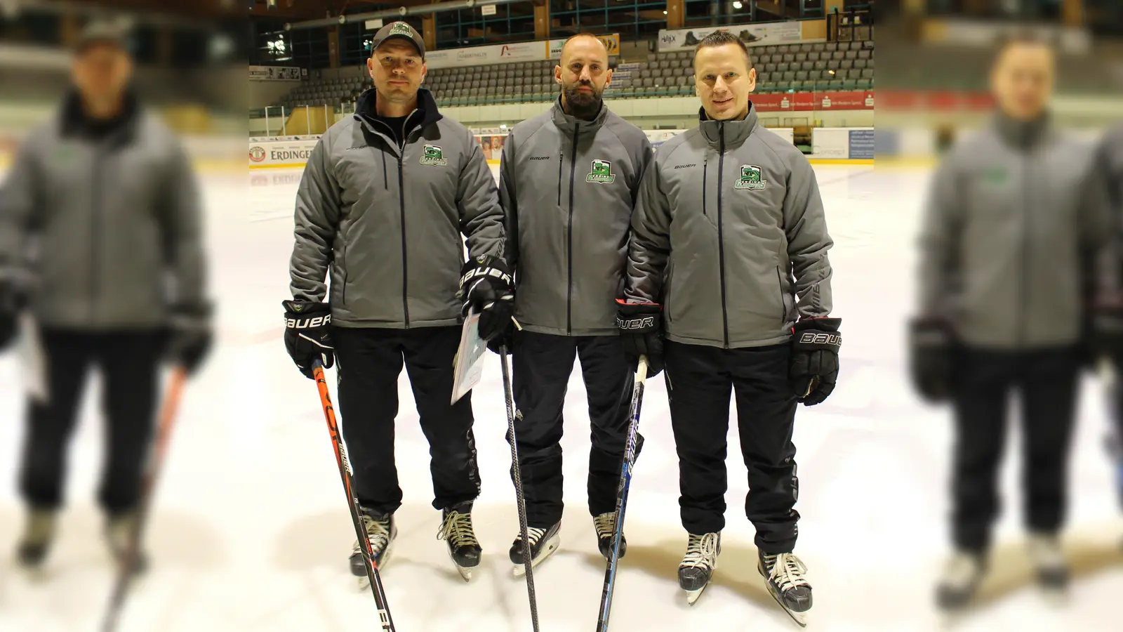 Das neue Trainertrio bei den Gladiators: Bernhard Bittel, Felix Schütz und Ales Jirik  (Foto: Wolfgang Krzizok )