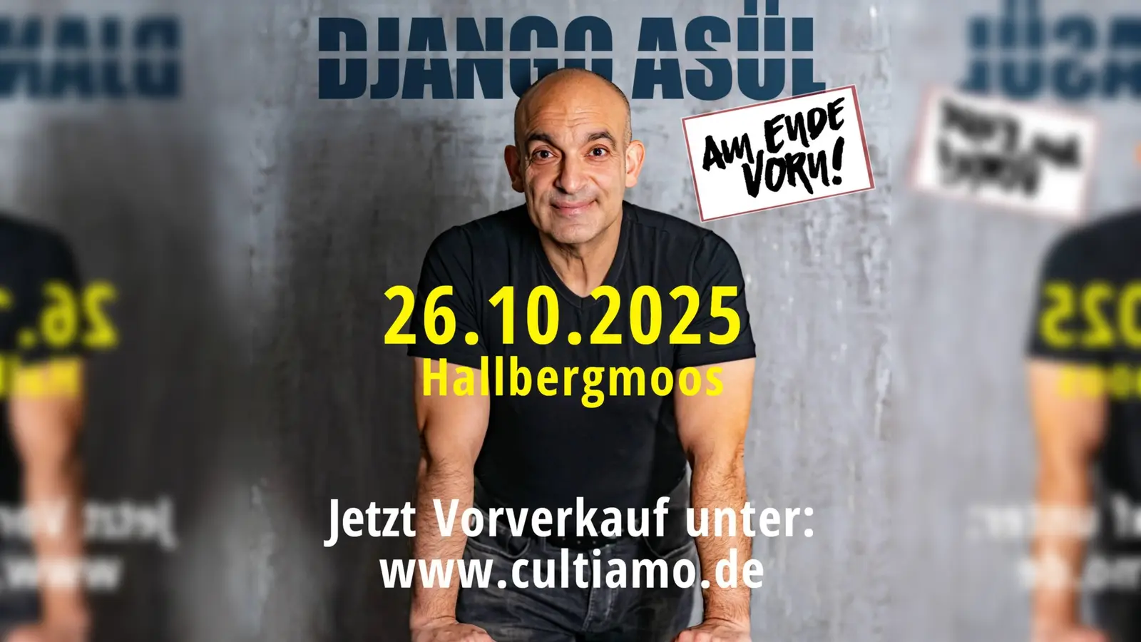 Mit seinem neuen Programm Am Ende vorn begeistert Django Asül sein Publikum. (Foto: Veranstaöter)